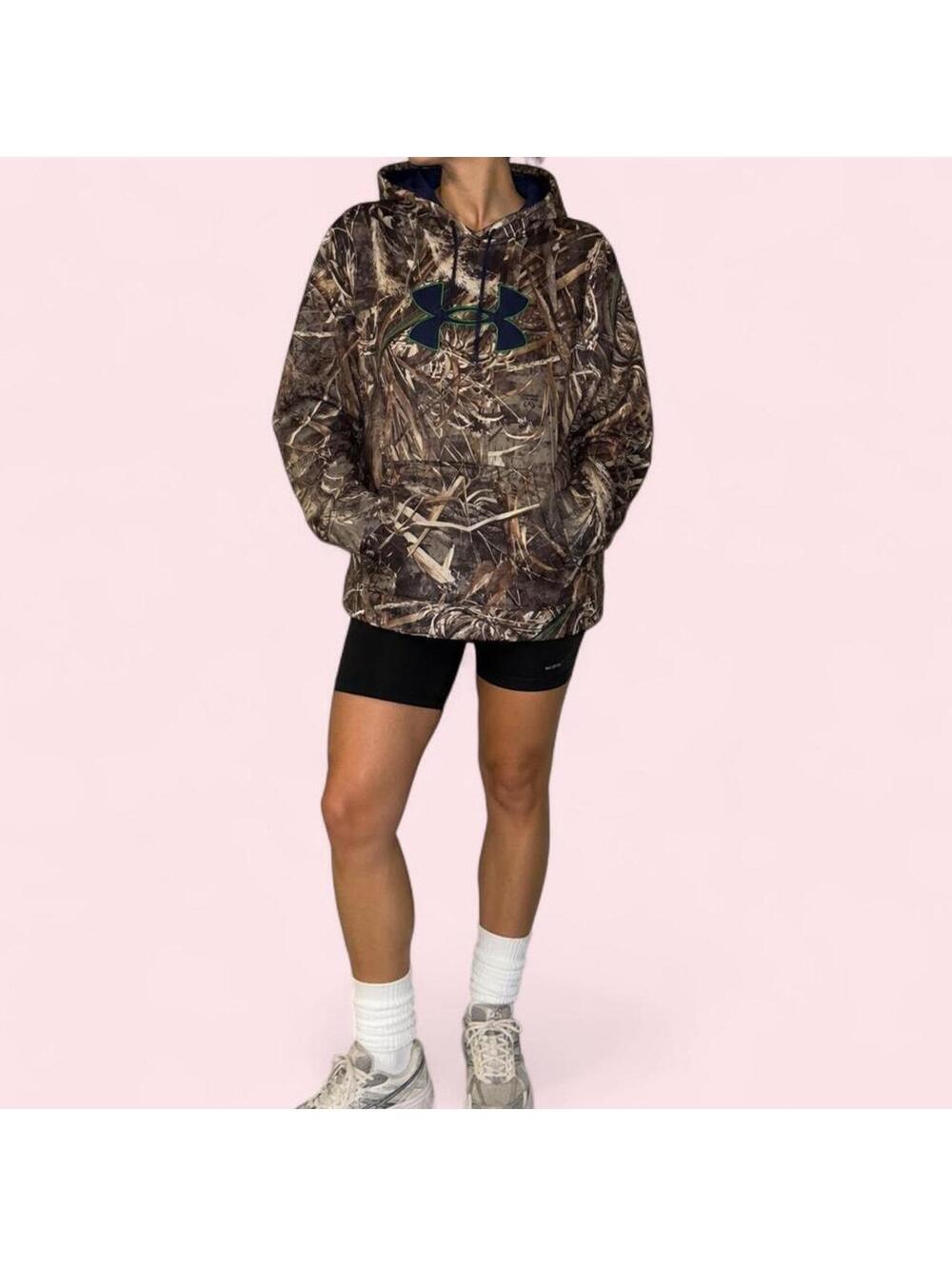Under Armour ColdGear Realtree MAX-5 Camo Hunting Hoodie 2XL